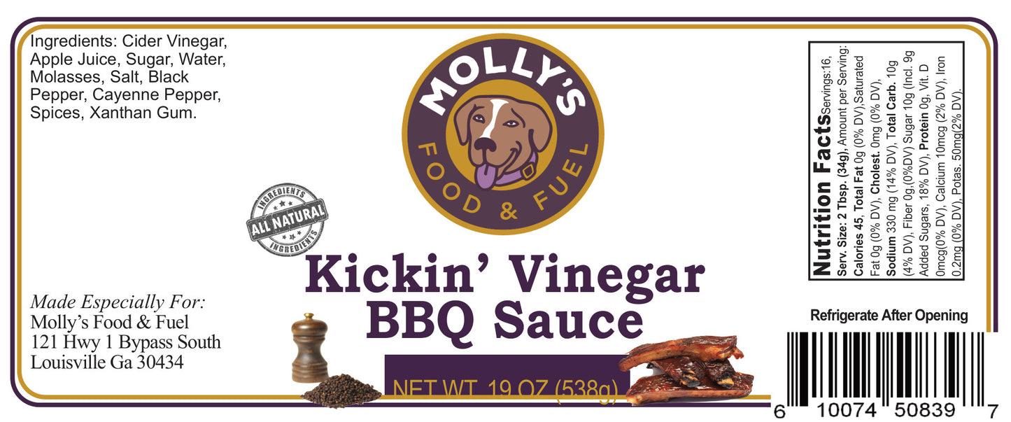 Kickin’ Vinegar BBQ Sauce